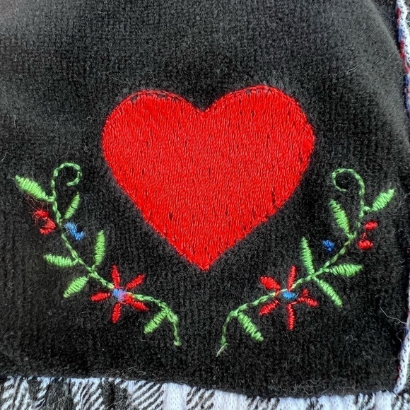 VTG Carter’s Gingham Bib Overall Jumper 18 Mo German Flair Ribbon Lace Fleece - Picture 7 of 16